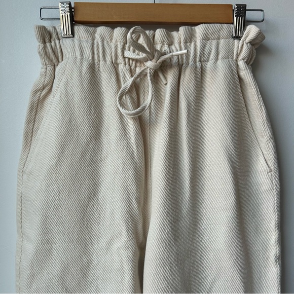 ZARA PAPER BAG PANTS 100% COTTON - Picture 6 of 15